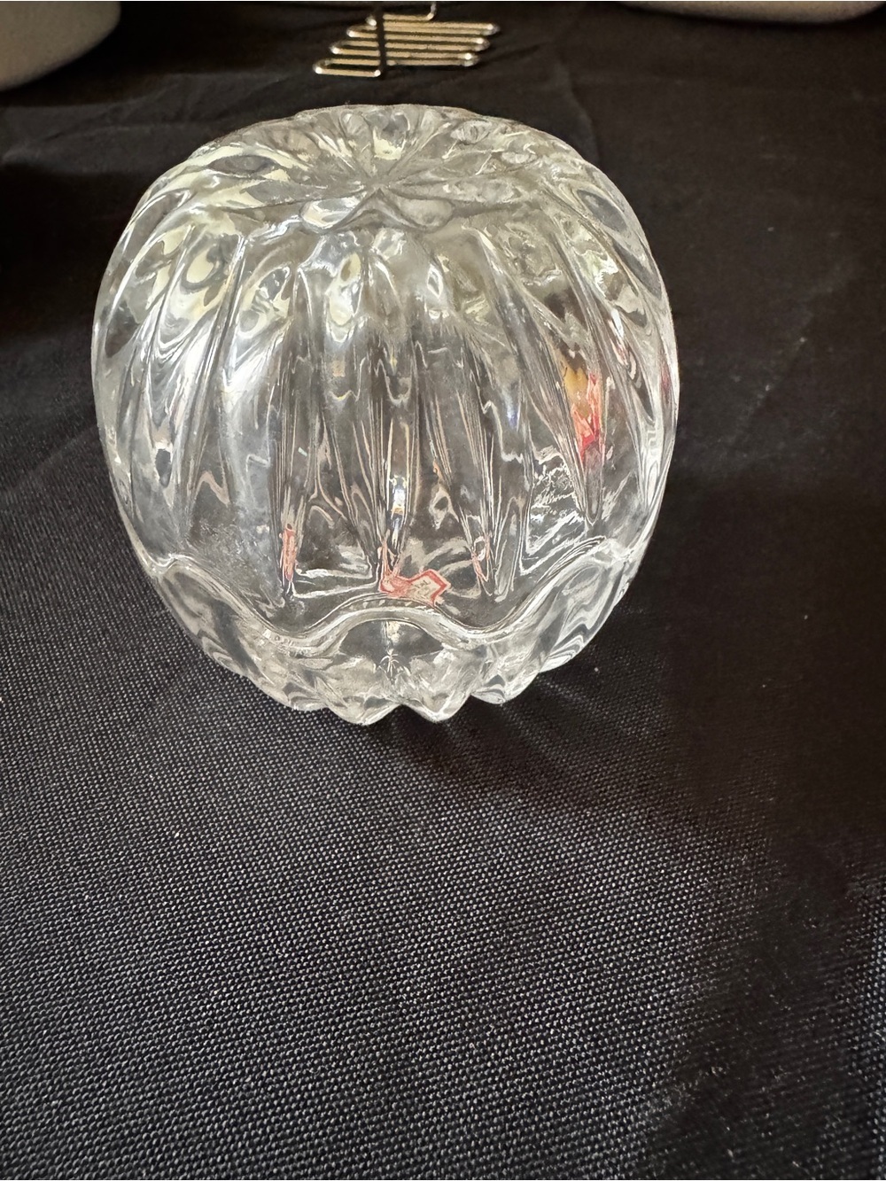 Vintage Krestal Zaječar 24% Lead Crystal trinket holder with lid